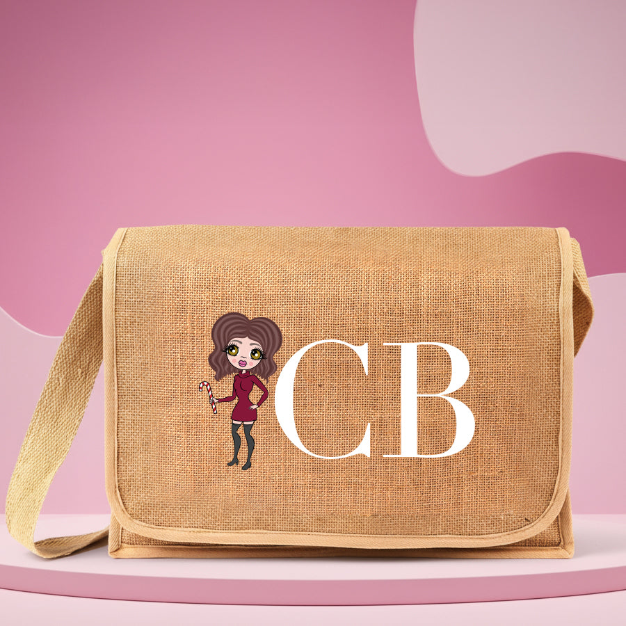 ClaireaBella Personalised LUX Jute Satchel