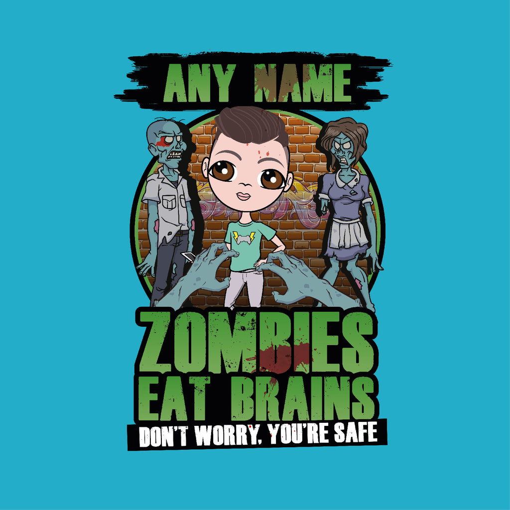 Jnr Boys Zombies Eat Brains Onesie