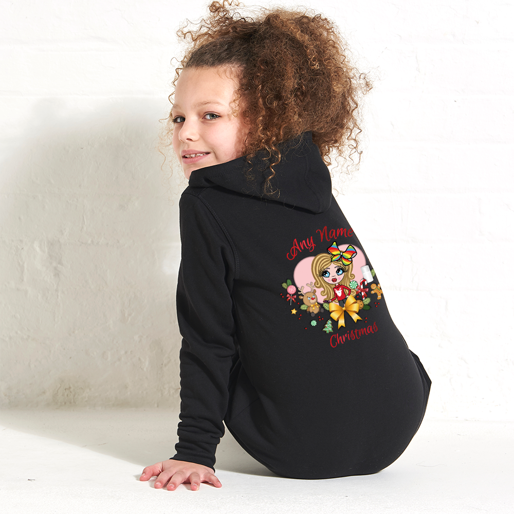 ClaireaBella Girls Christmas Heart Onesie