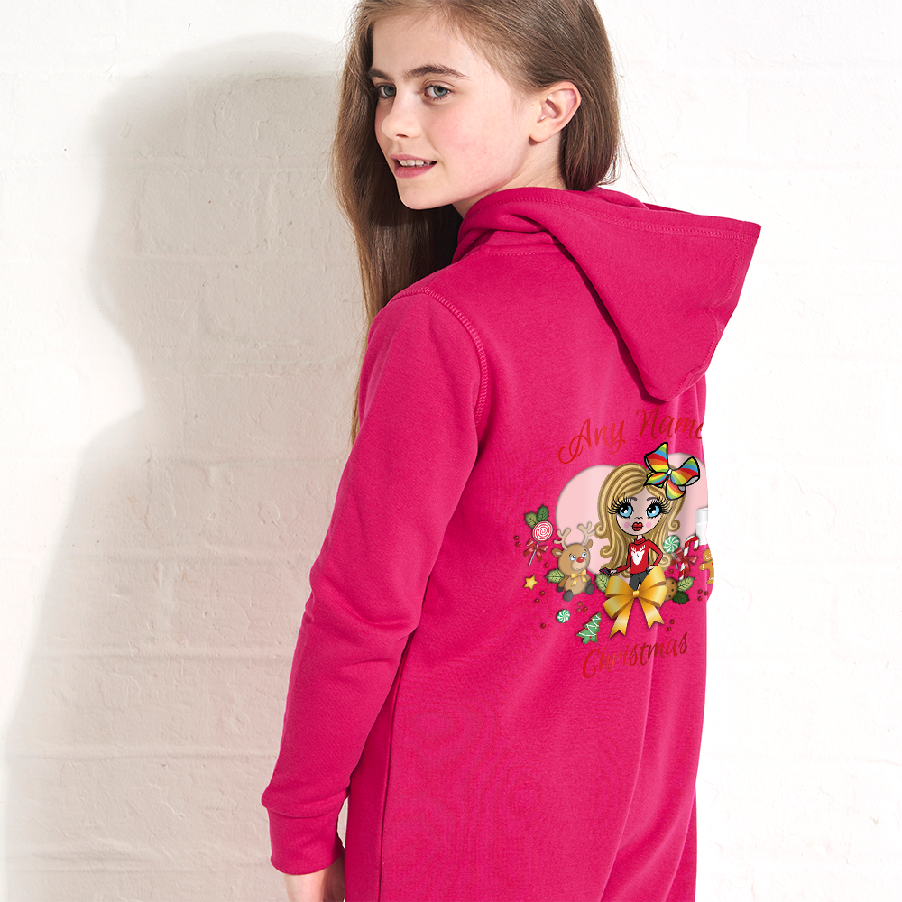 ClaireaBella Girls Christmas Heart Onesie