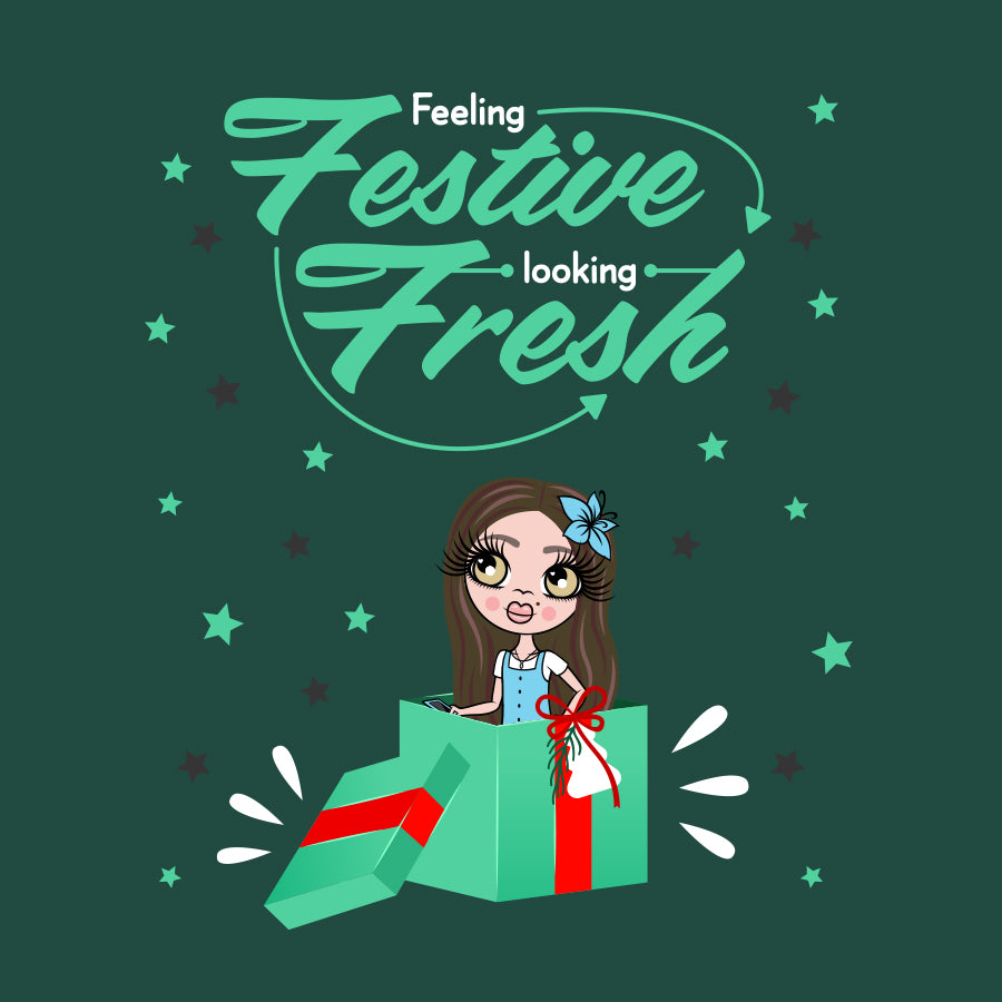 ClaireaBella Girls Feeling Festive Christmas Jumper