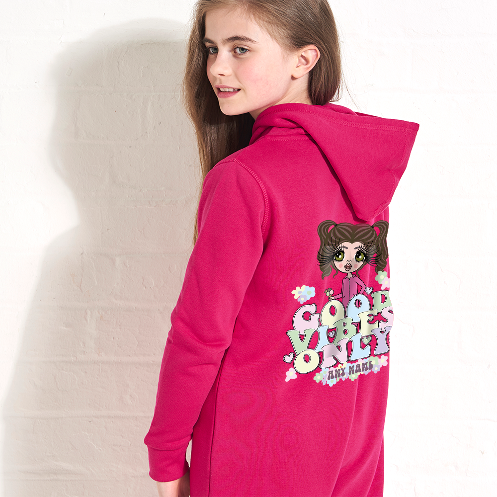 ClaireaBella Girls Good Vibes Onesie