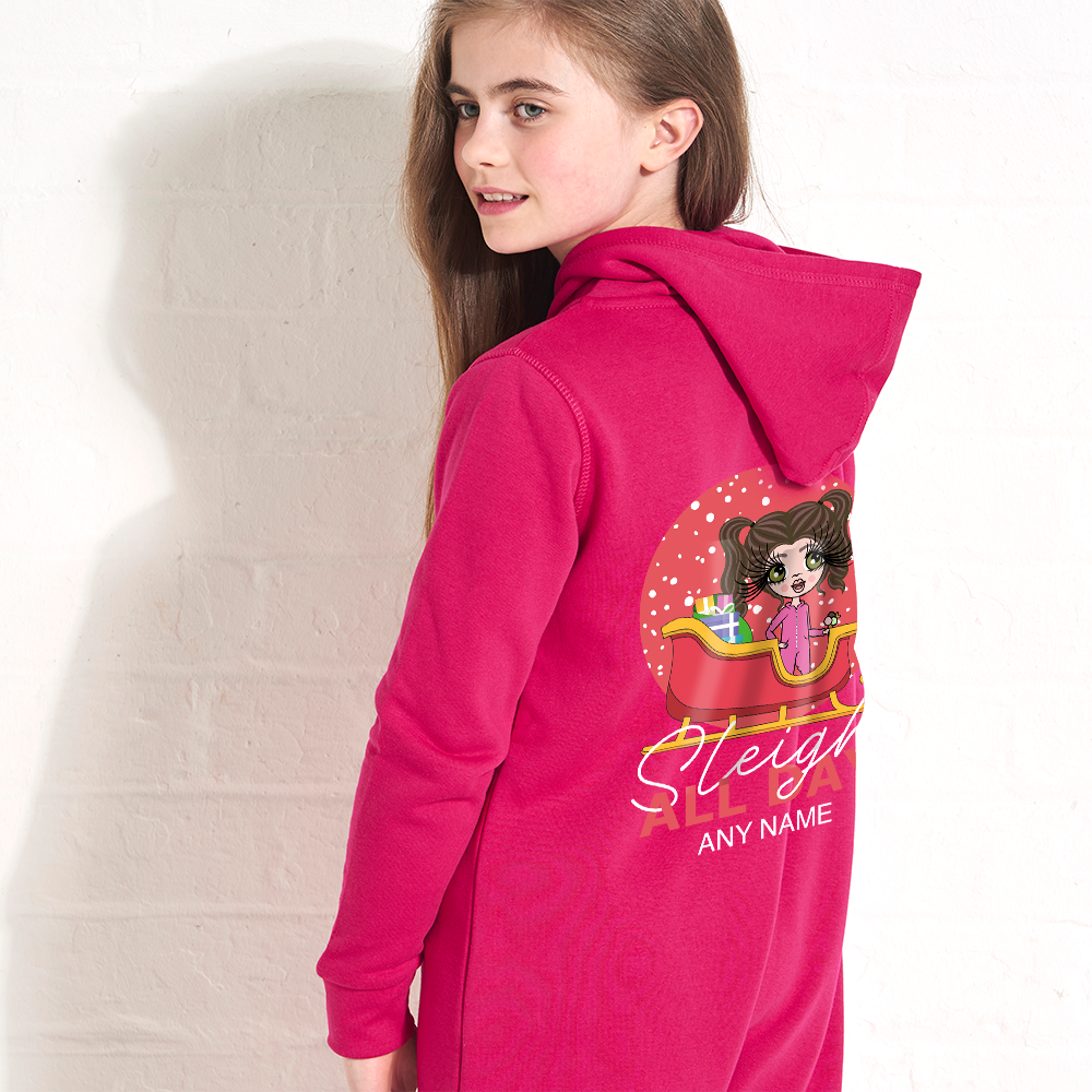 ClaireaBella Girls Sleigh All Day Onesie