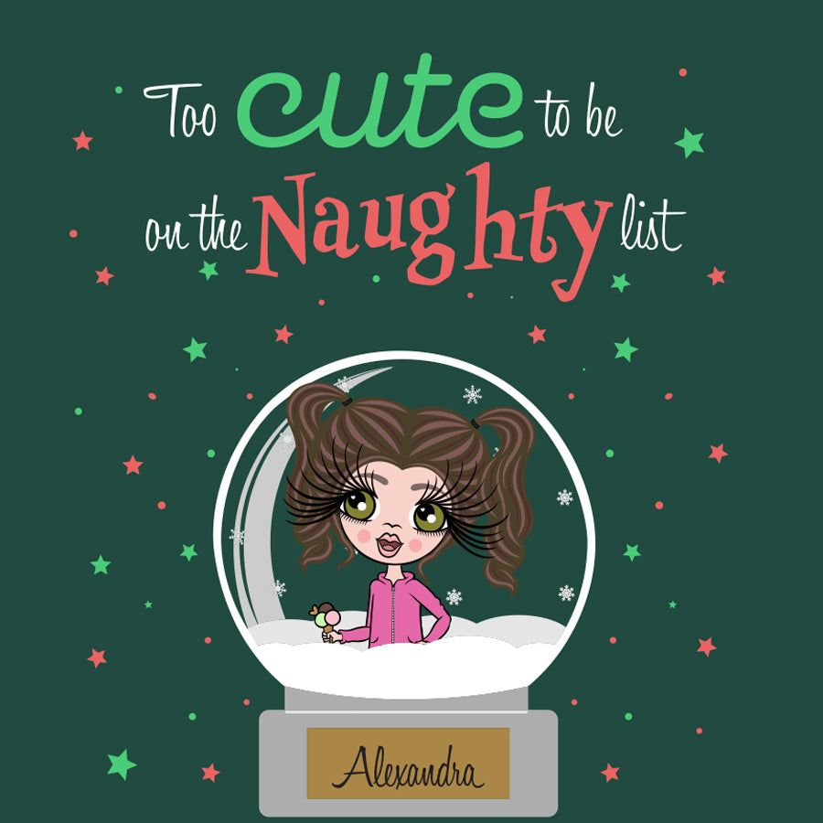 ClaireaBella Girls Too Cute Christmas Jumper