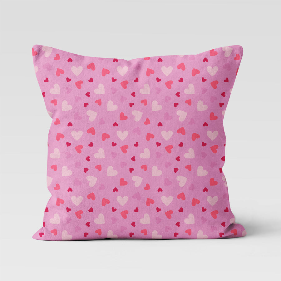 ClaireaBella Girls Personalised Hearts Cushion