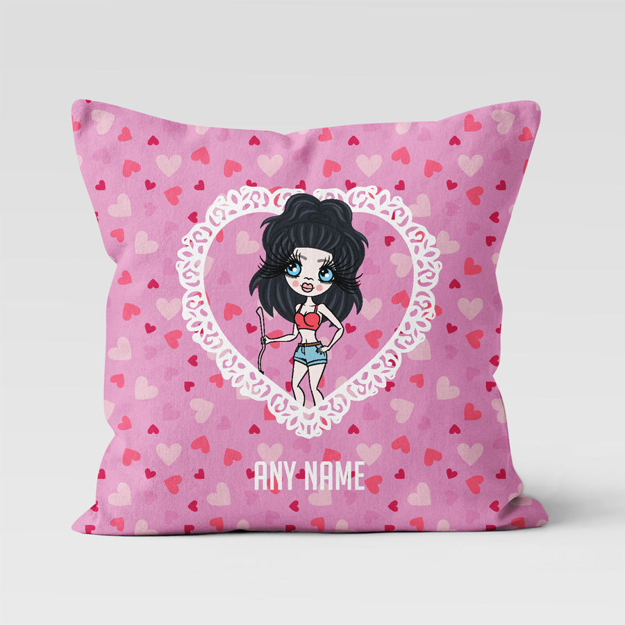 ClaireaBella Personalised Hearts Cushion