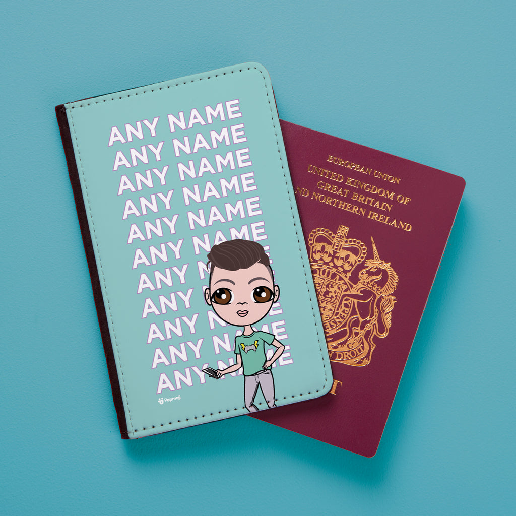 Jnr Boys Turquoise Multiple Name Passport Cover