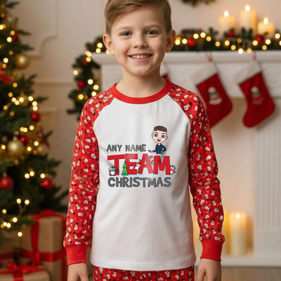 Jnr Boys Personalised Christmas Pyjamas