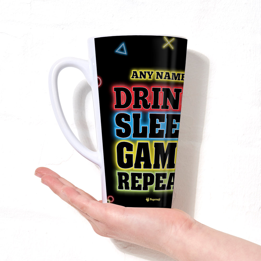 Jnr Boys Drink Sleep Game Latte Mug