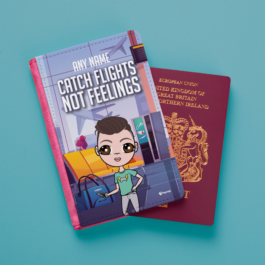 Jnr Boys Catch Flights Not Feelings Passport Cover