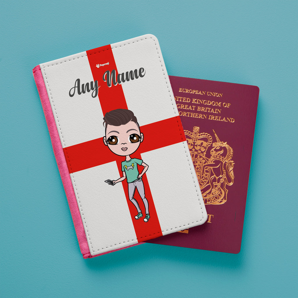 Jnr Boys England Flag Passport Cover
