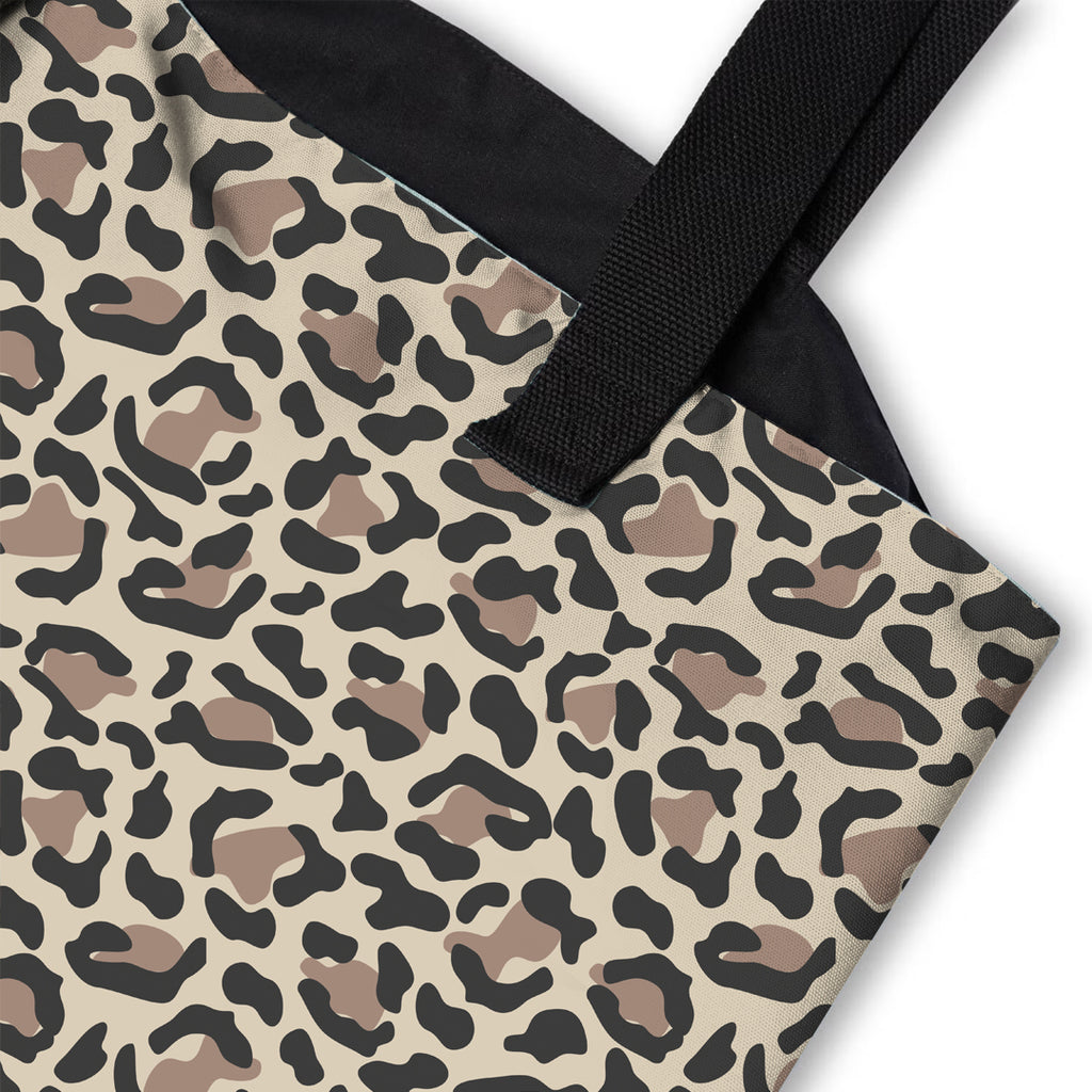 Personalised Leopard Print Beach Bag