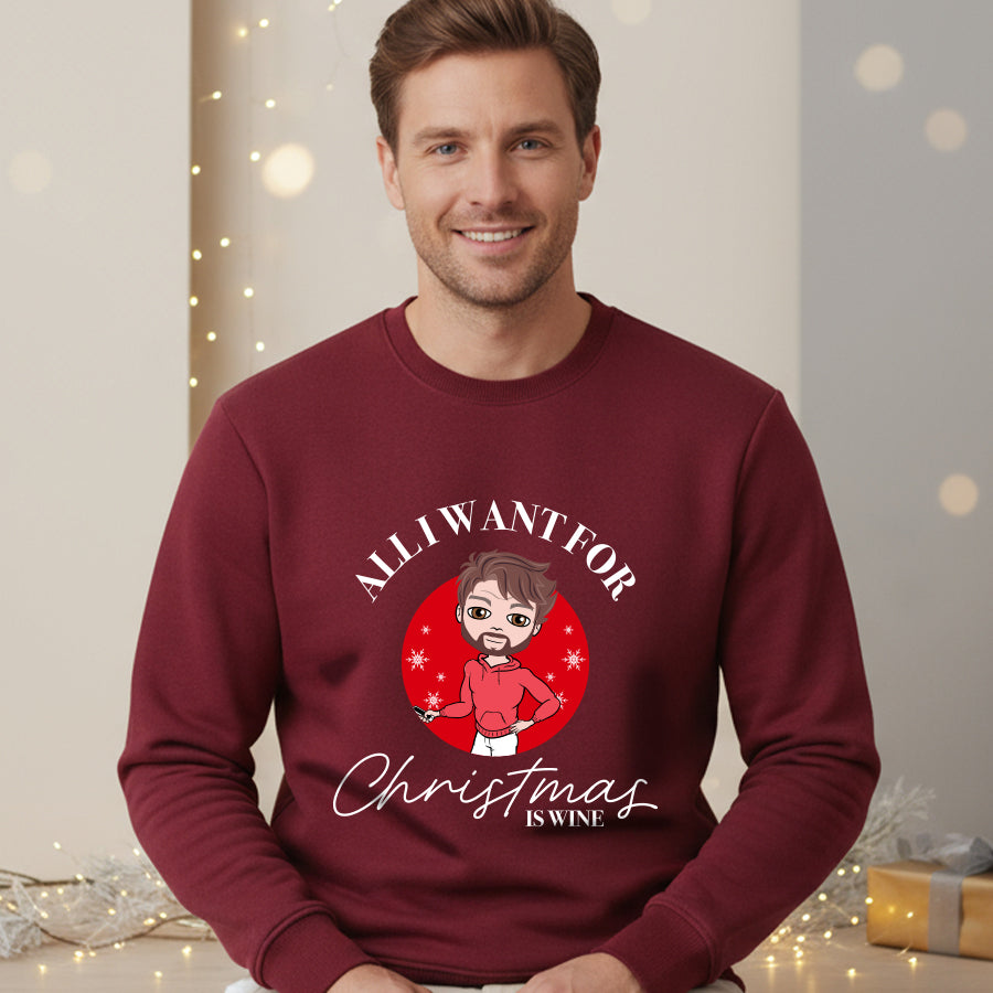 MrCB Christmas Wine Christmas Jumper