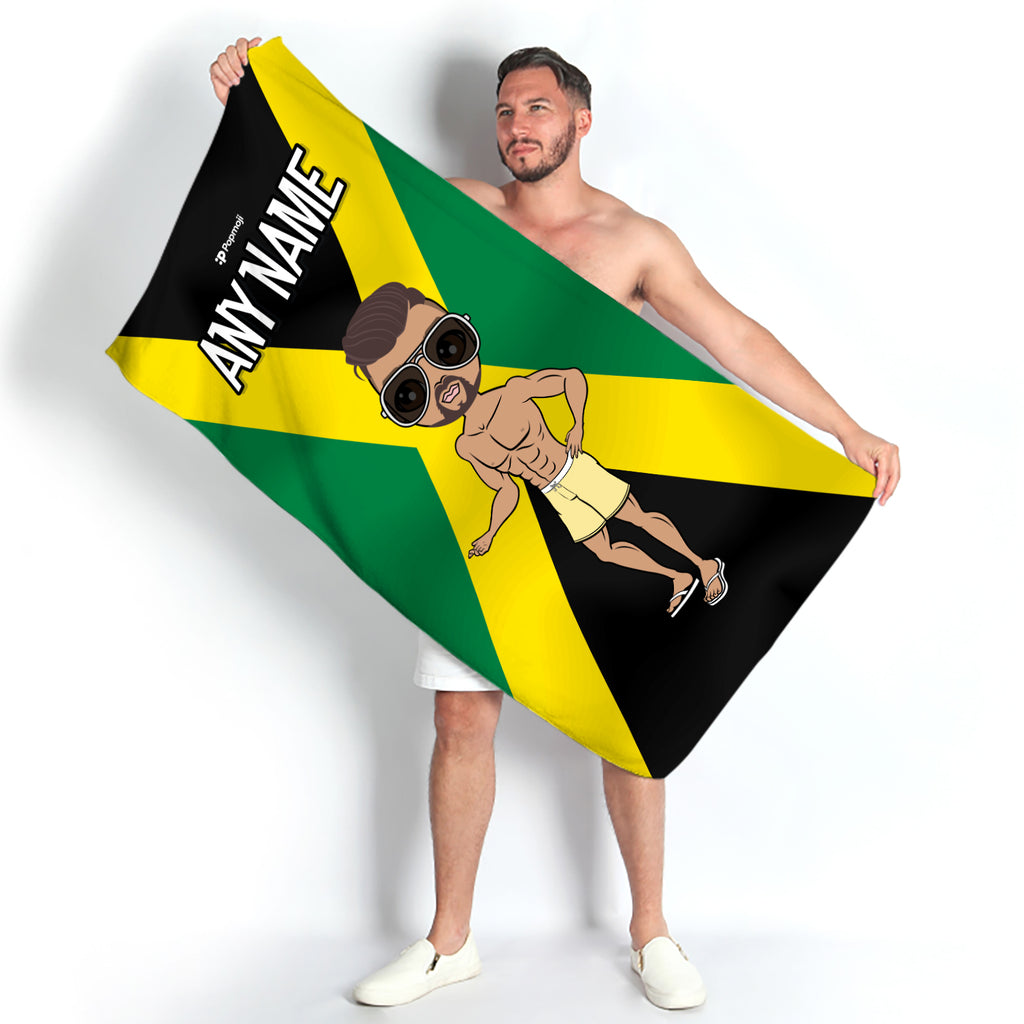 MrCB Jamaican Flag Beach Towel