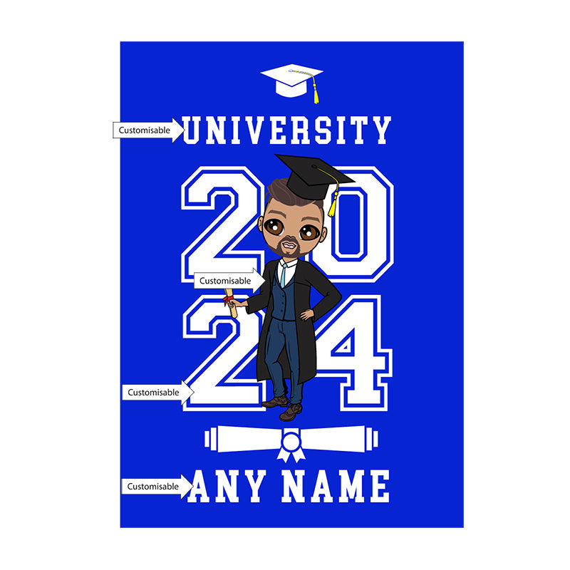 MrCB Graduation Blue Varsity Card