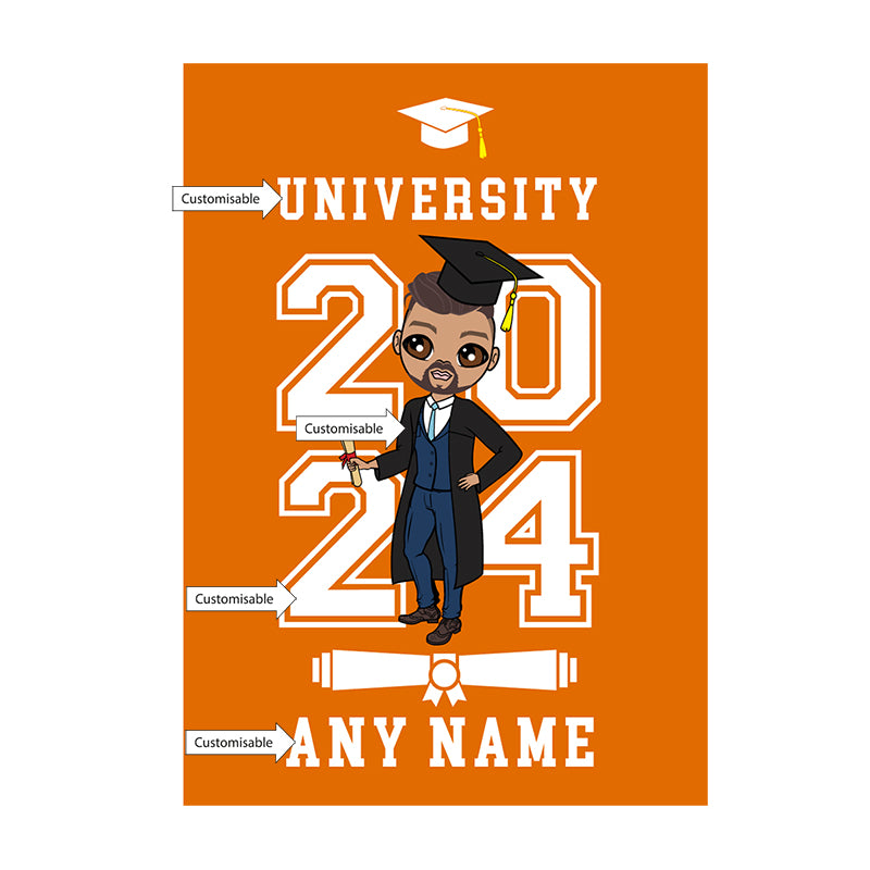 MrCB Graduation Orange Varsity Card