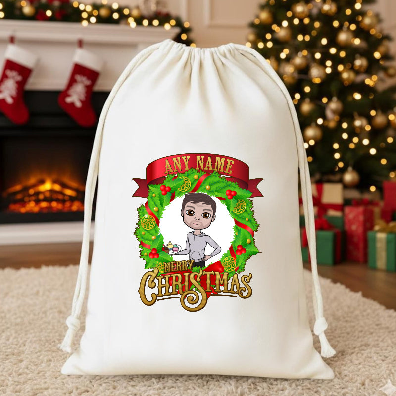 MrCB Personalised Merry Christmas Sack
