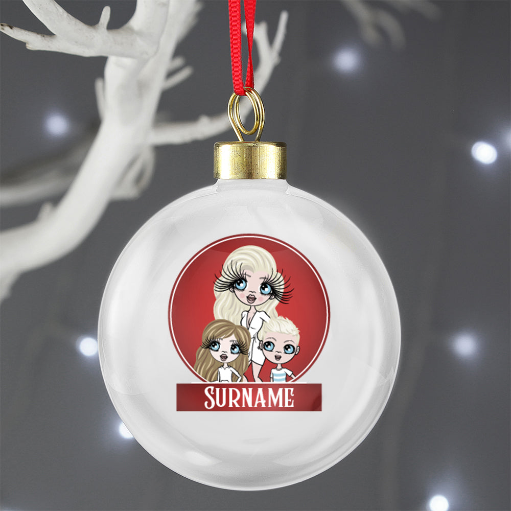 Multi Character Family Of 3 Personalised Shatterproof Bauble