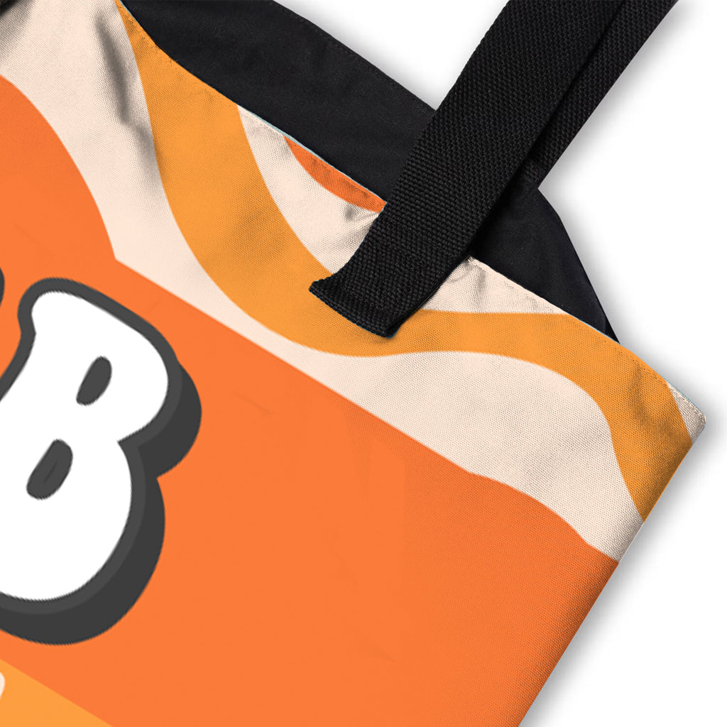 Personalised Retro Swiggle Beach Bag