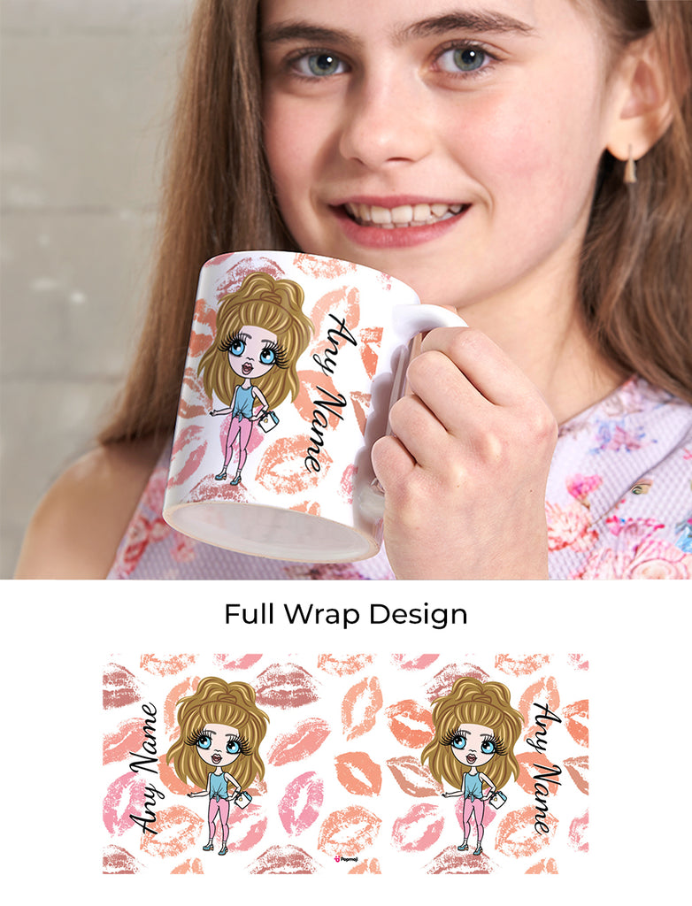 ClaireaBella Girls Lip Print Mug