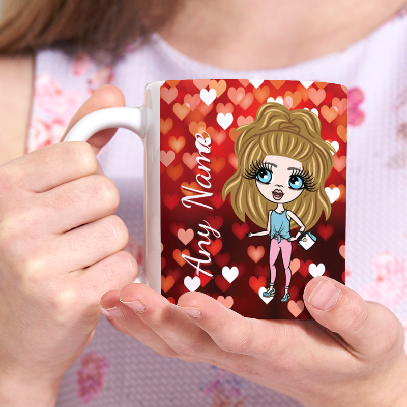ClaireaBella Girls Heart Mug