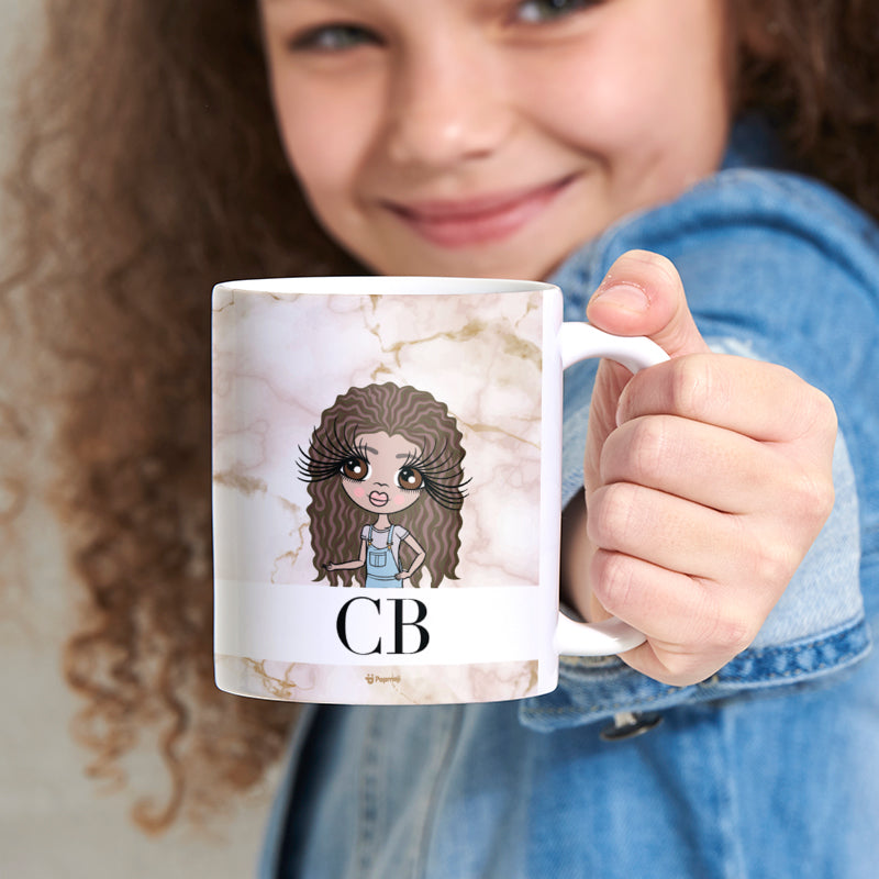 ClaireaBella Girls The LUX Collection Pink Marble Mug
