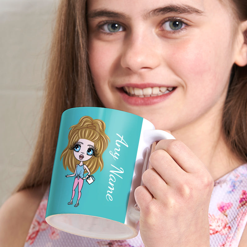 ClaireaBella Girls Turquoise Mug