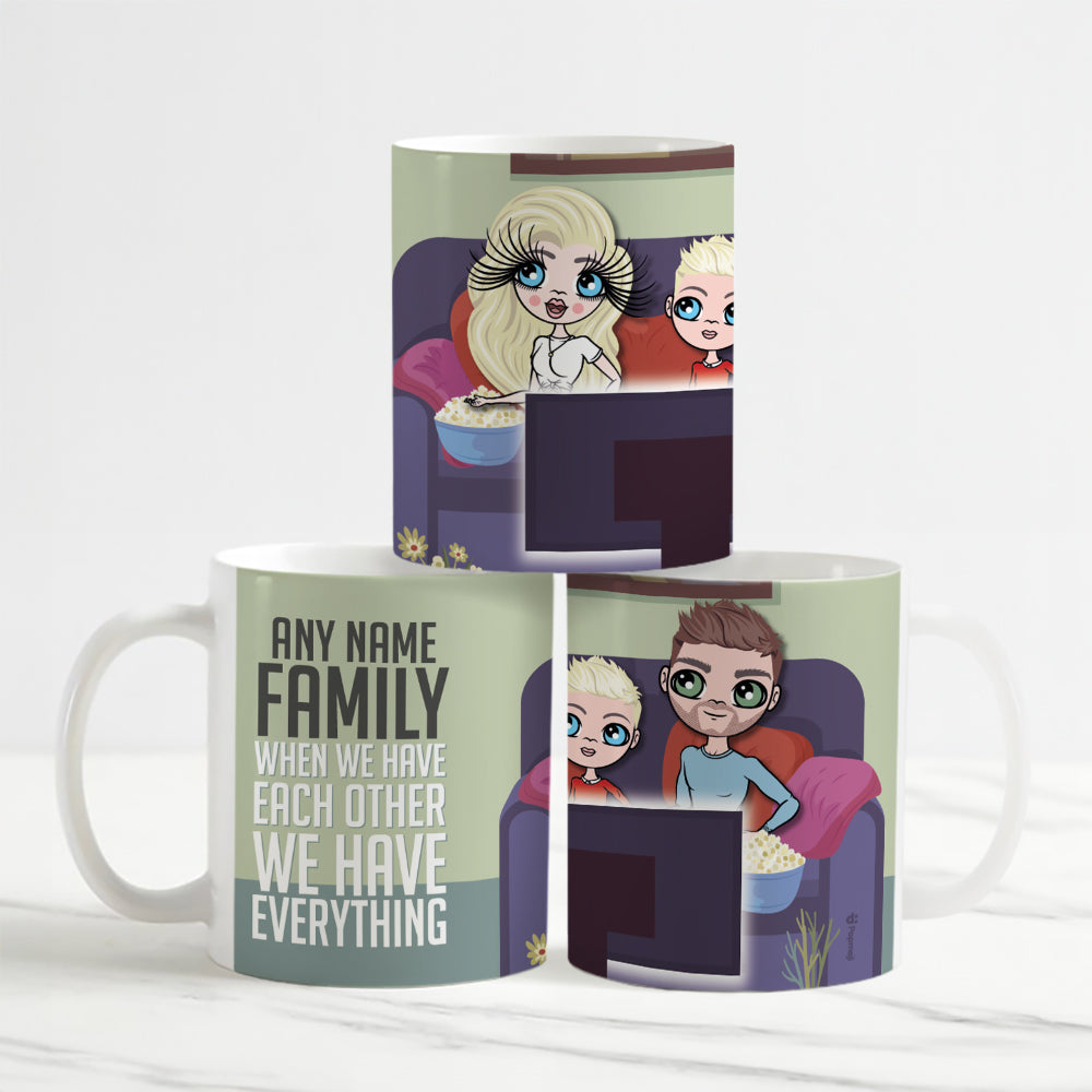 Multi Character Everything Together Family Of 3 Mug