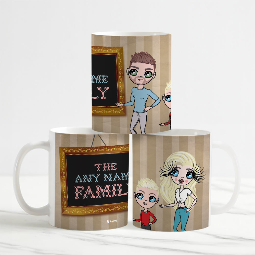 Multi Character Home Sweet Home Family Of 3 Mug