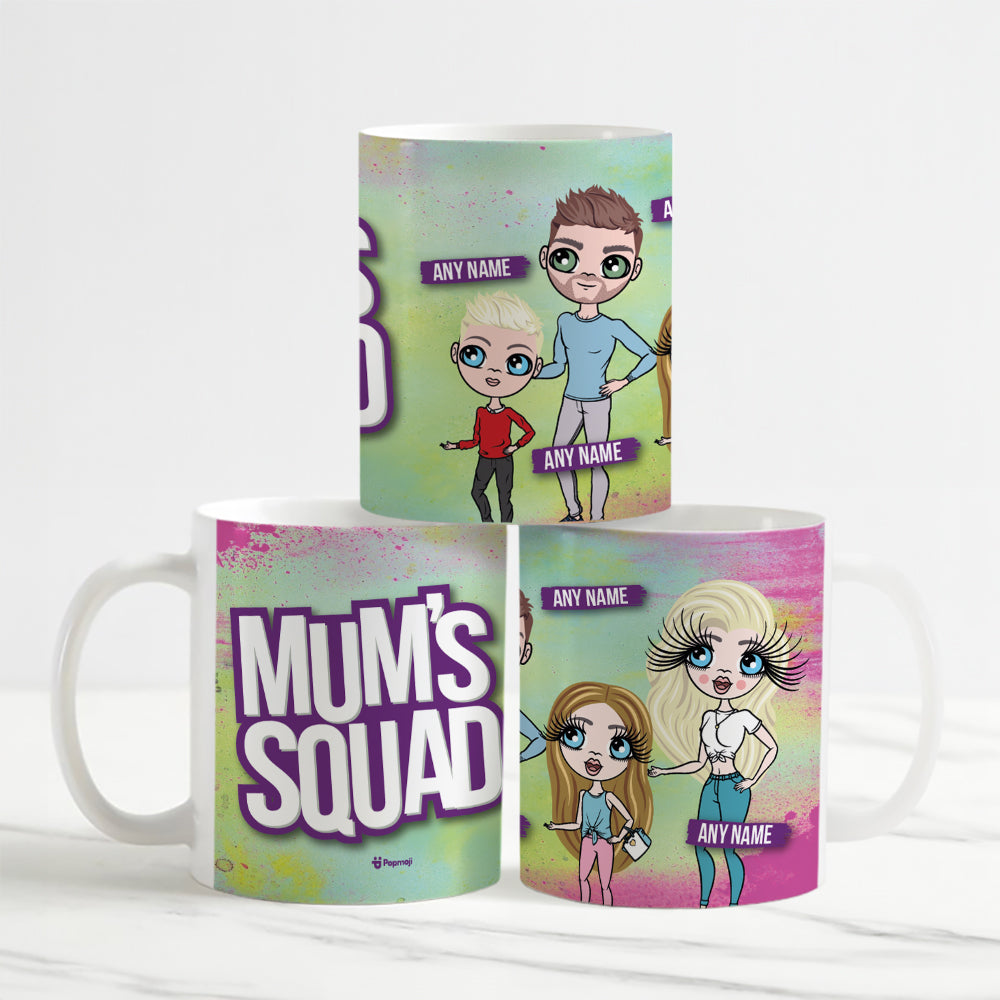 Multi Character Mum's Squad Family Of 4 Mug