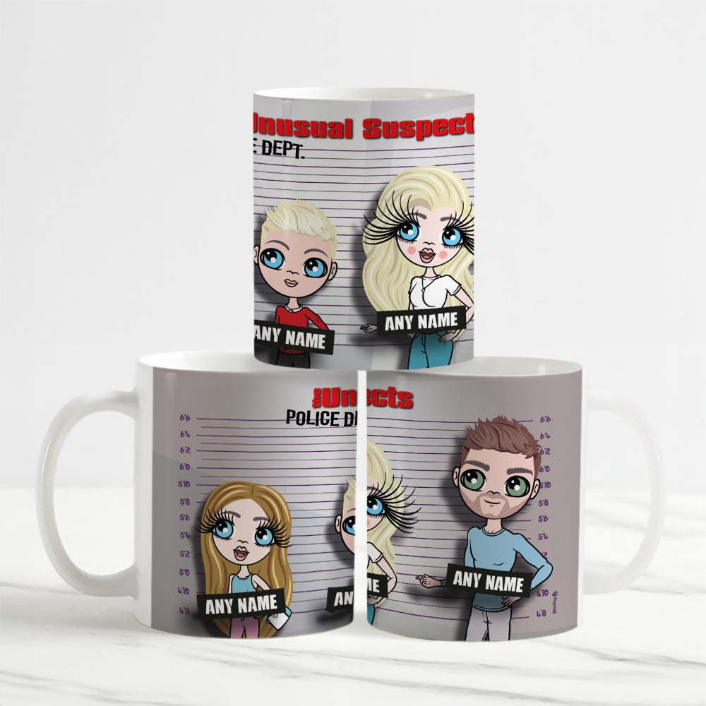 Multi Character Unusual Suspects Family Of 4 Mug