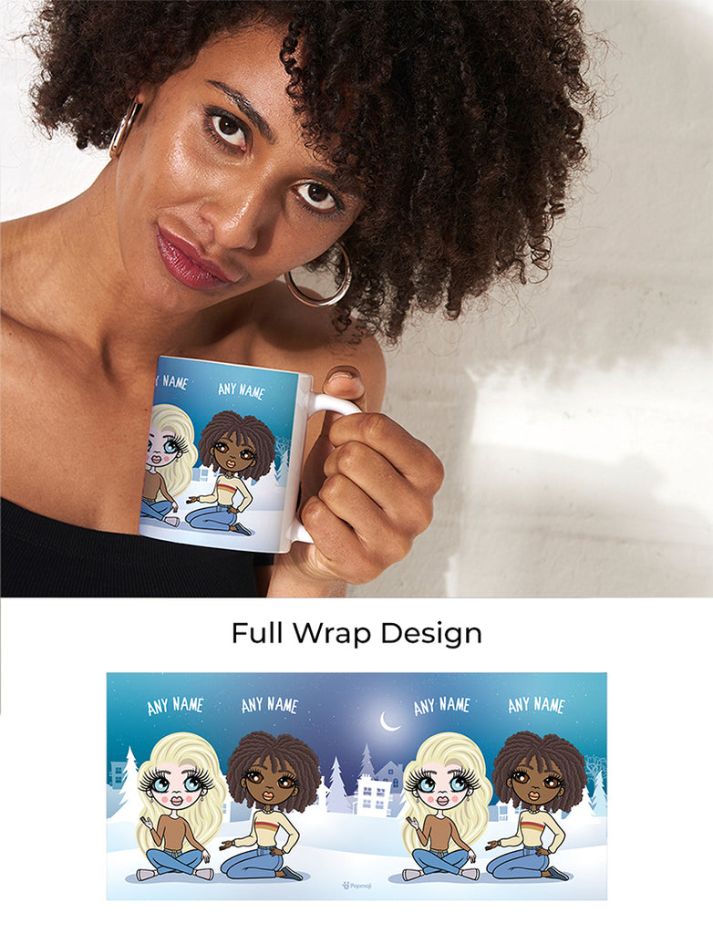 Multi Character Personalised Christmas Town Mug