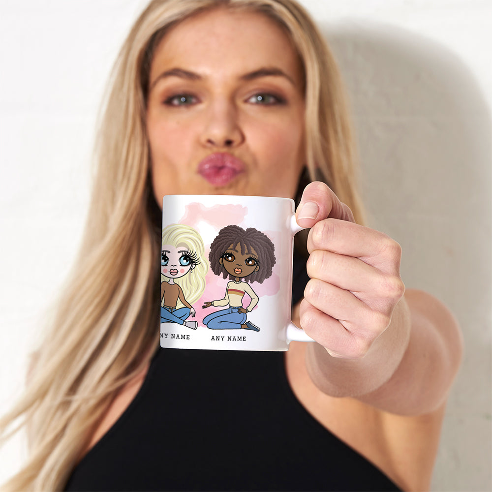 Multi Character Personalised Friends White Mug
