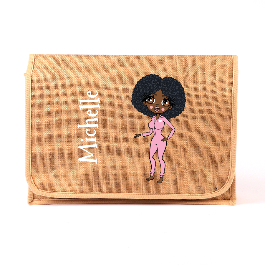 ClaireaBella Personalised Classic Jute Satchel