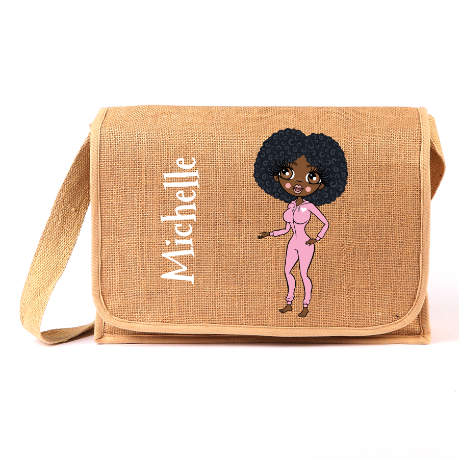 ClaireaBella Personalised Classic Jute Satchel