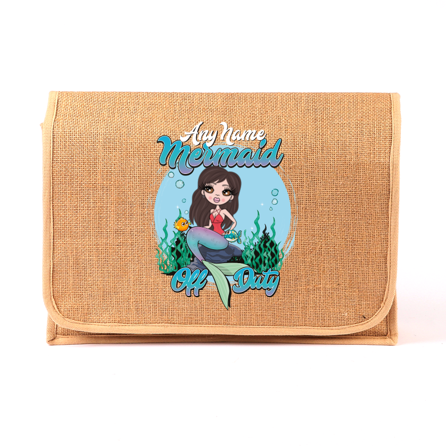 ClaireaBella Personalised Mermaid Jute Satchel