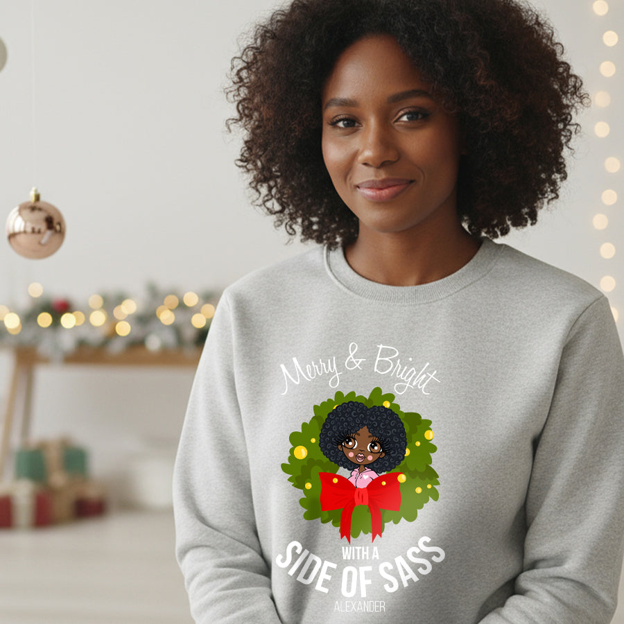 ClaireaBella Side Of Sass Christmas Jumper