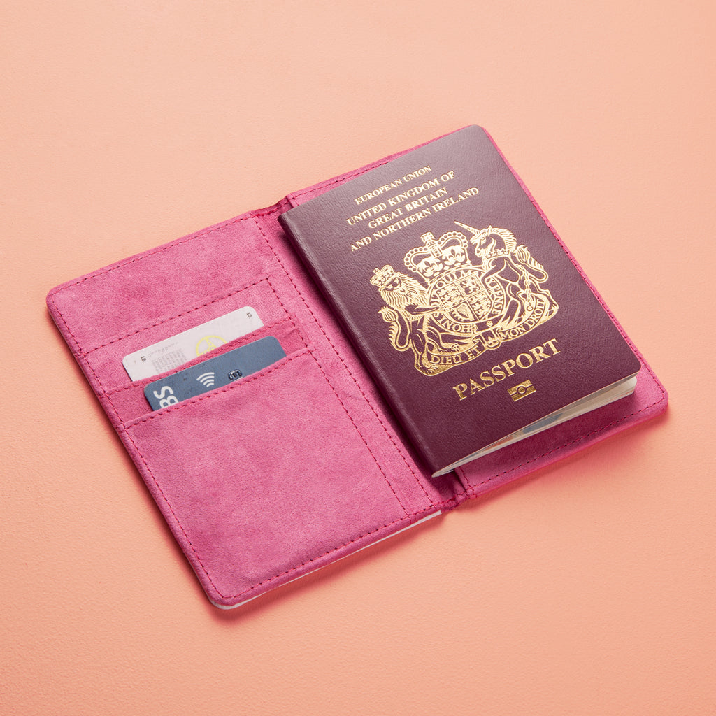 MrCB Personalised Light Pink Stripe Passport Cover