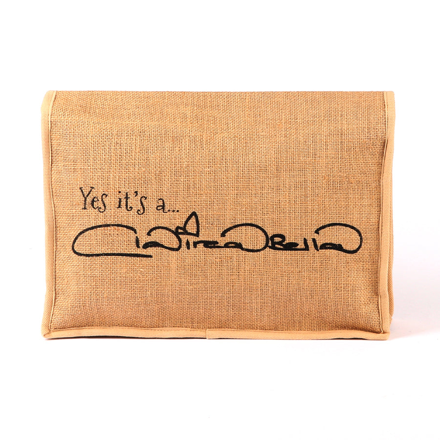 ClaireaBella Girls Personalised Good Vibes Jute Satchel