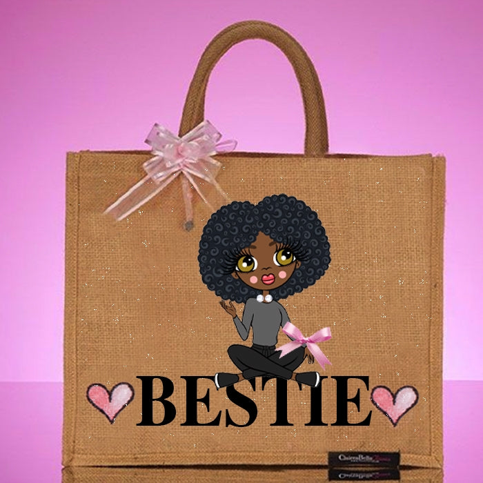 ClaireaBella Bestie Relaxed Large Jute Bag - Image 1