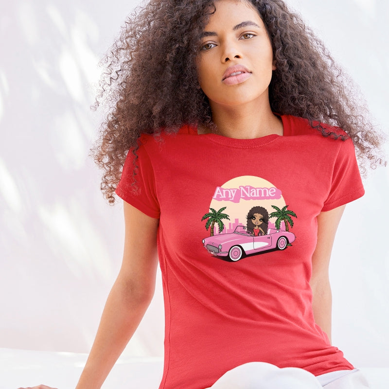 ClaireaBella Pink Car Personalised T-Shirt - Image 5