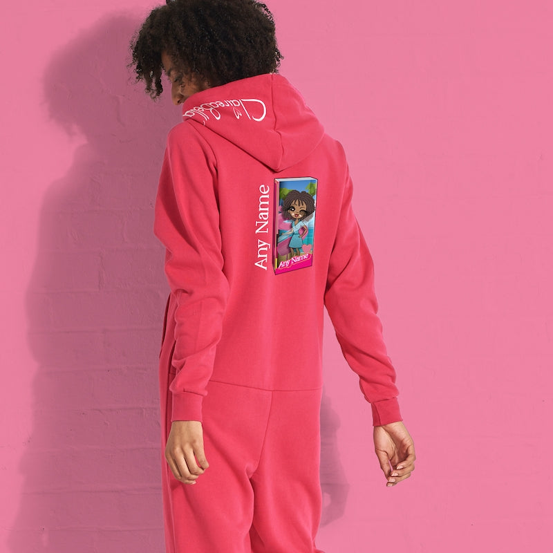 ClaireaBella Personalised Pink Doll Onesie - Image 1