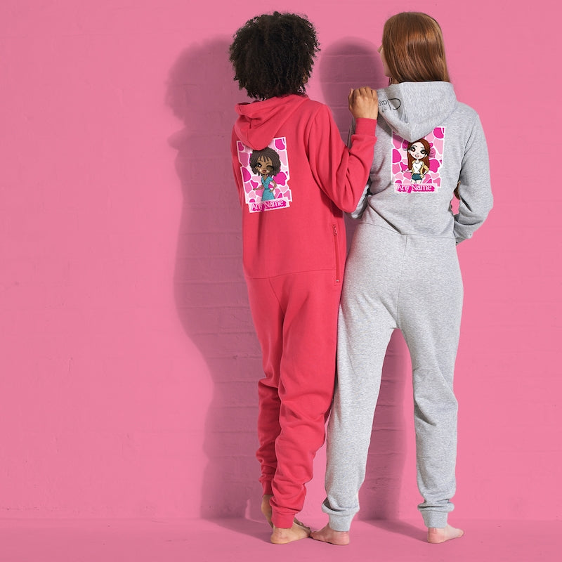 ClaireaBella Personalised Pink Stone Wall Onesie - Image 3