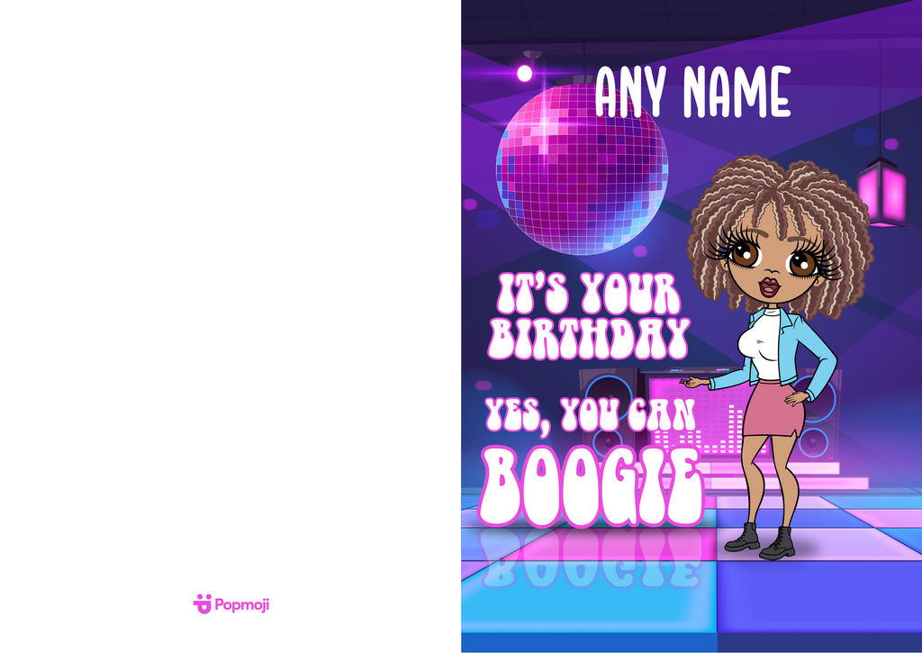 Personalised You Can Boogie Birthday Card - Image 1