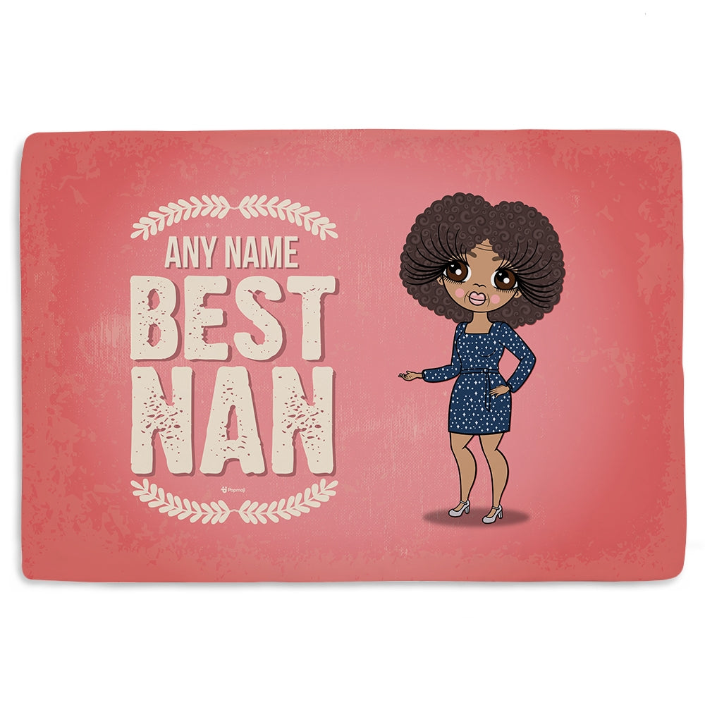 ClaireaBella Personalised Best Nan Fleece Blanket - Image 2