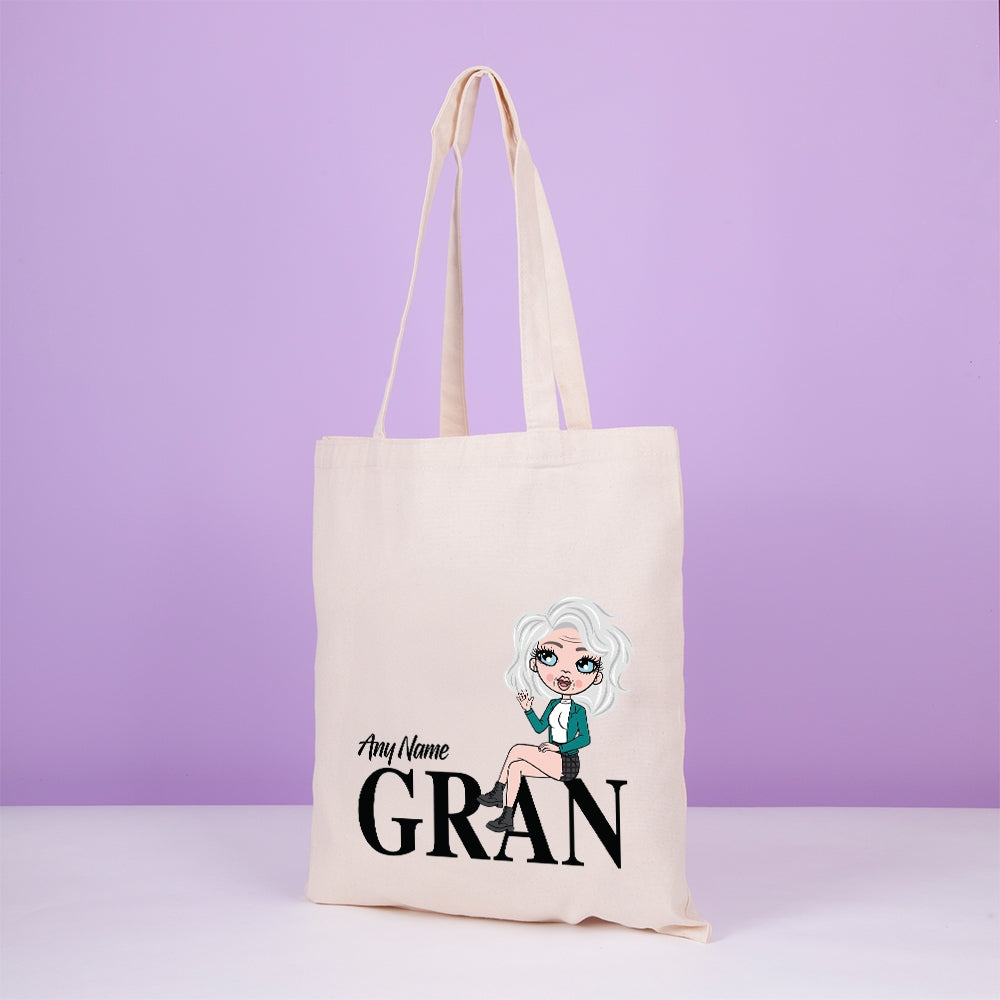 ClaireaBella Personalised Lounging Gran Canvas Bag - Image 2