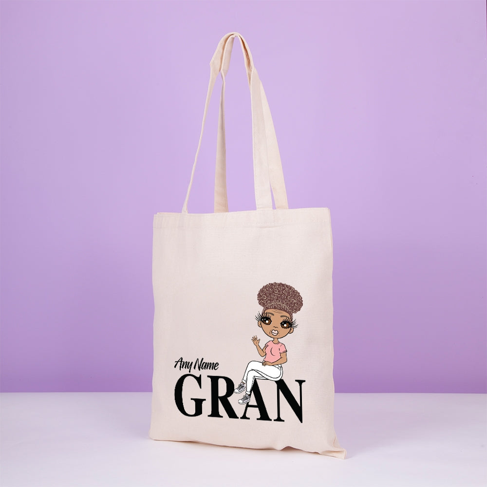ClaireaBella Personalised Lounging Gran Canvas Bag - Image 3