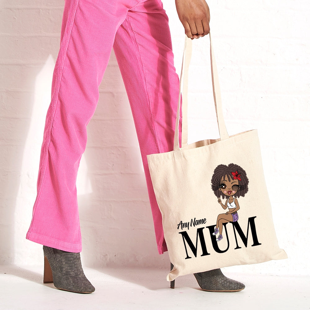 ClaireaBella Personalised Lounging Mum Canvas Bag - Image 4