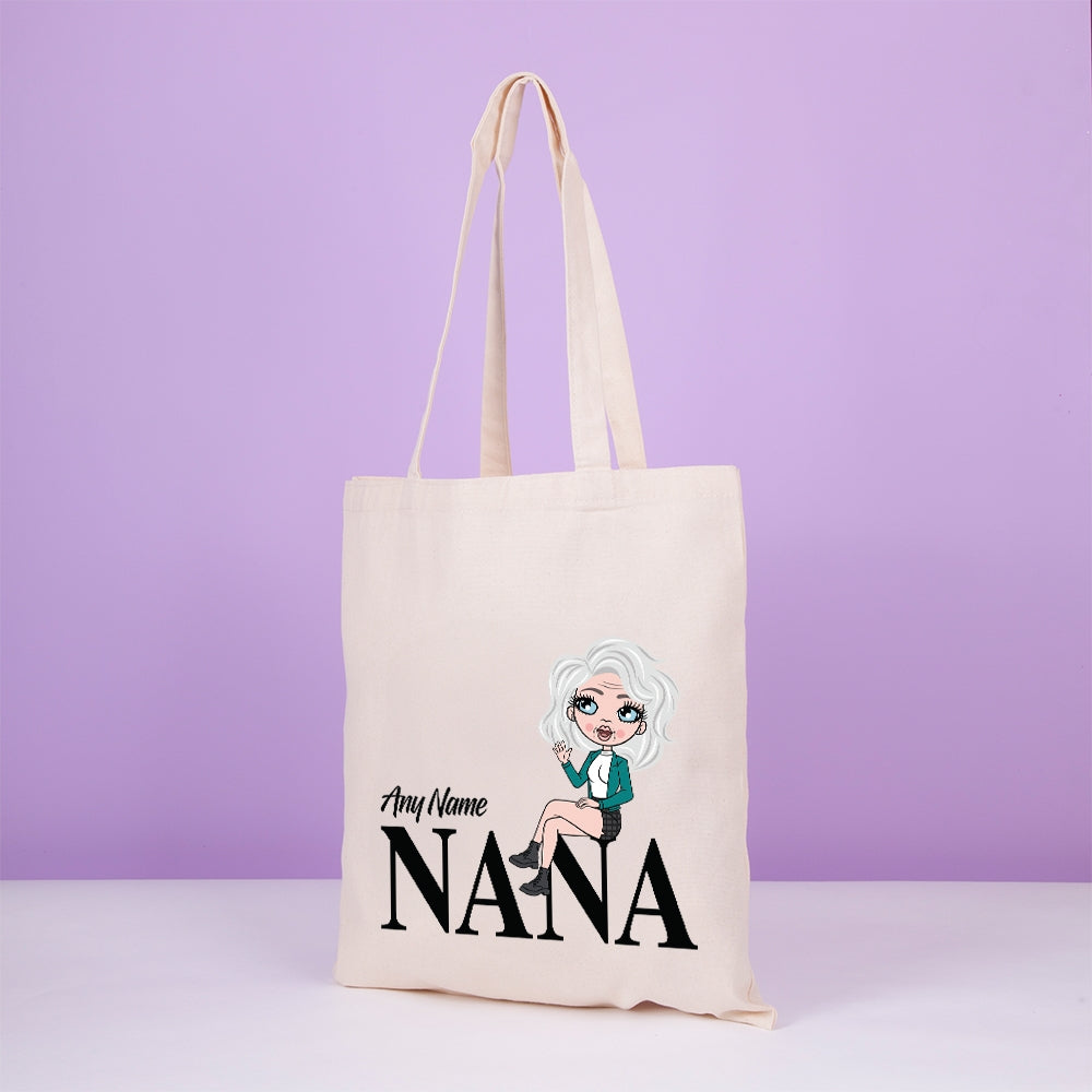 ClaireaBella Personalised Lounging Nana Canvas Bag - Image 1