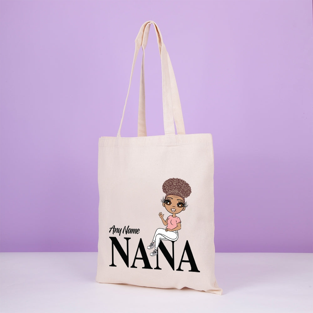 ClaireaBella Personalised Lounging Nana Canvas Bag - Image 4